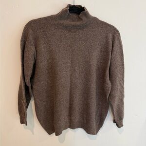 Tweeds Classic Brown Sweater Womens Medium Cashmere Wool Angora Vintage Casual